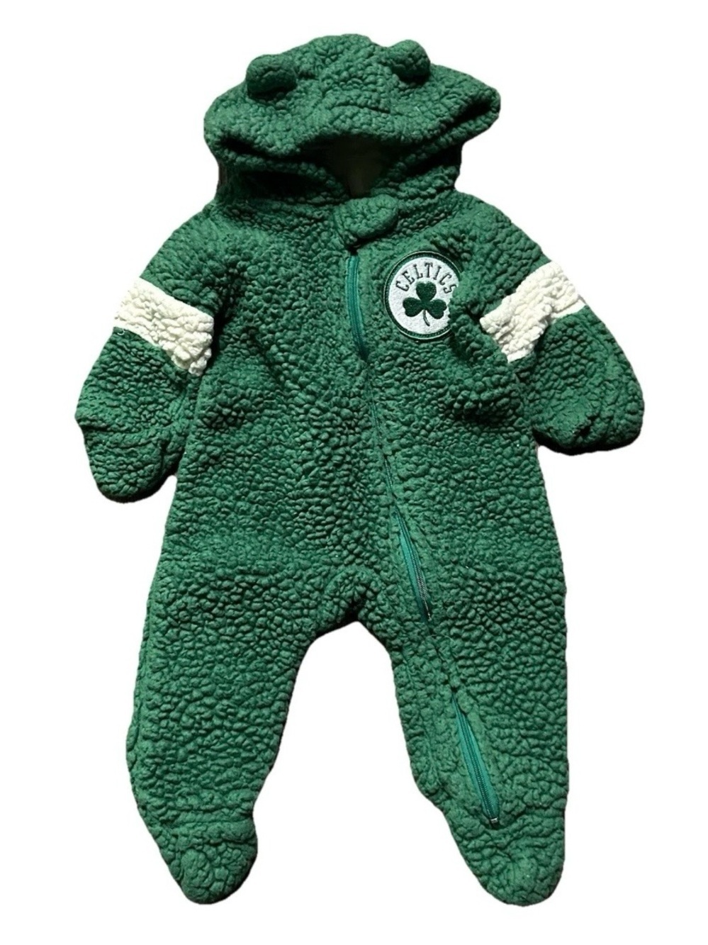Baby NBA Boston Celtics Basketball Sherpa Cold Weather One Piece Size 0-3 Months